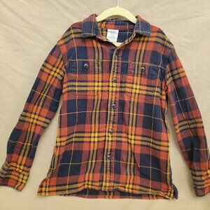 GAP Boys Organic Cotton Flannel Shirt – Size M (8)